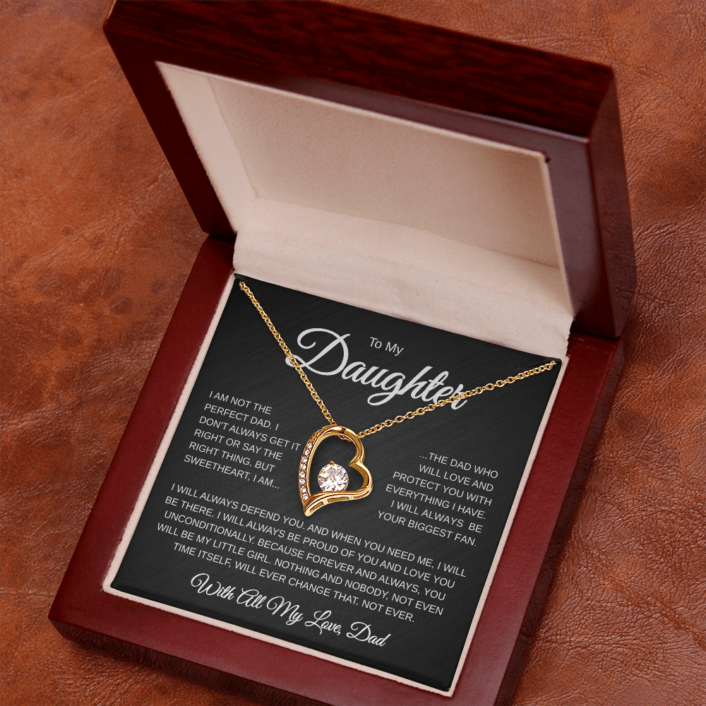 To My Daughter | Not the Perfect Dad | Forever love Necklace