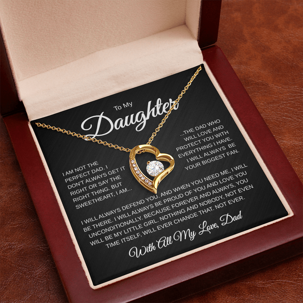To My Daughter | Not the Perfect Dad | Forever love Necklace