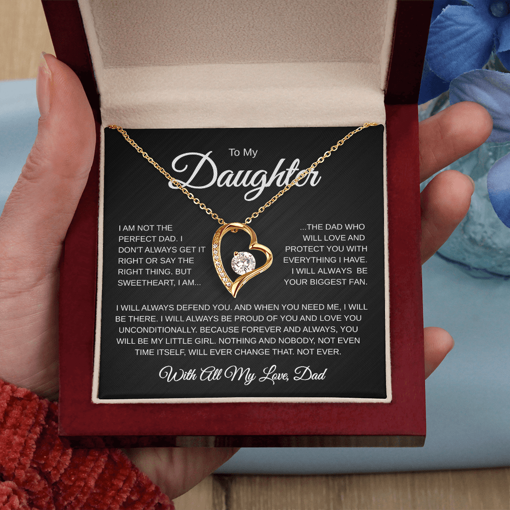 To My Daughter | Not the Perfect Dad | Forever love Necklace