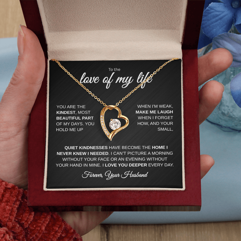 The Love of My Life | I Love You Deeper | Forever Love Necklace