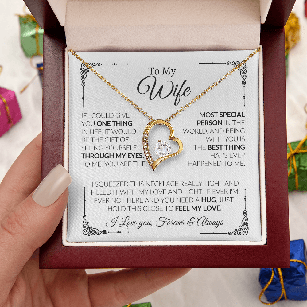 romantic keepsake necklace with heartfelt message included
