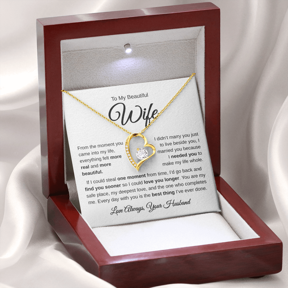 To My Beautiful Wife | Best Thing | Forever Love Necklace