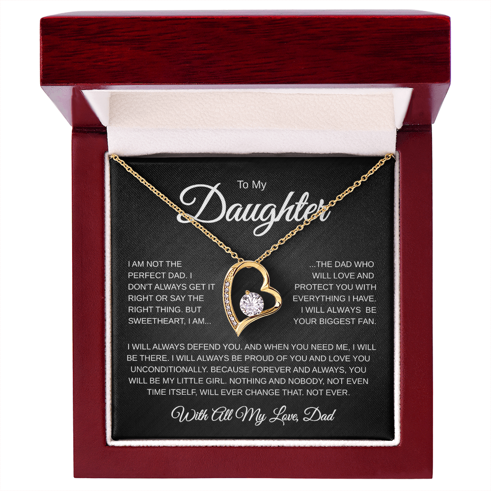 To My Daughter | Not the Perfect Dad | Forever love Necklace