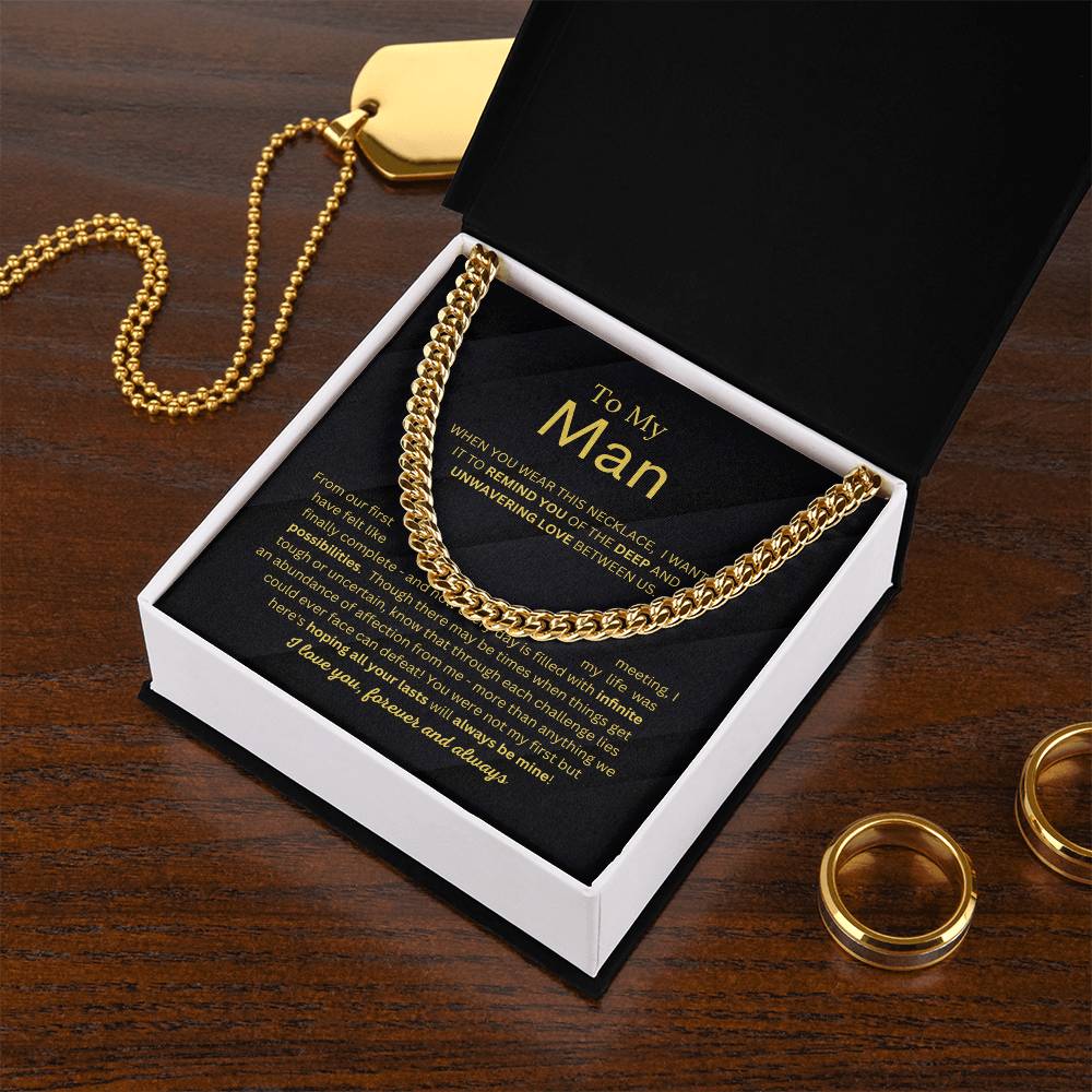 To My Man Always Be Mine | Cuban Link Chain