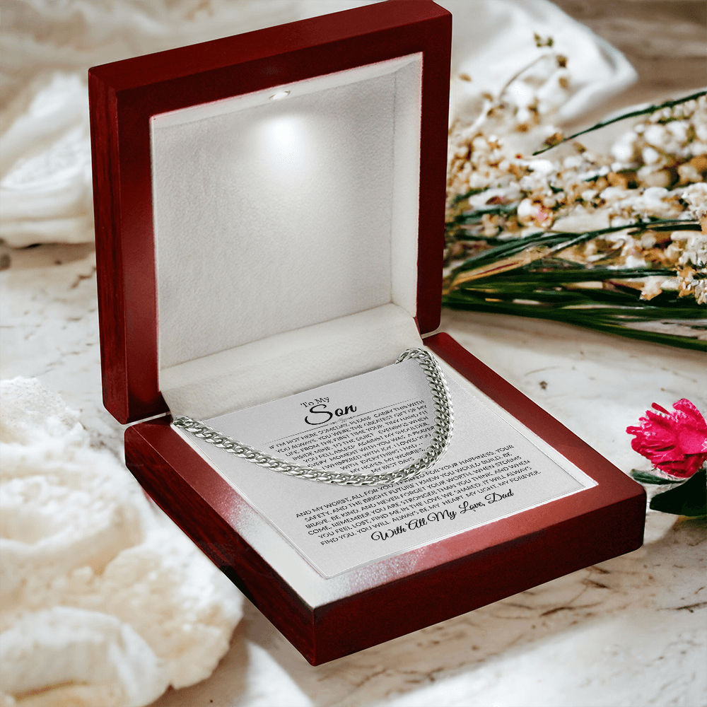 To My Son | My Greatest Gift | Cuban Link Chain