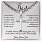 To My Dad | You Are the World | Cross Necklace