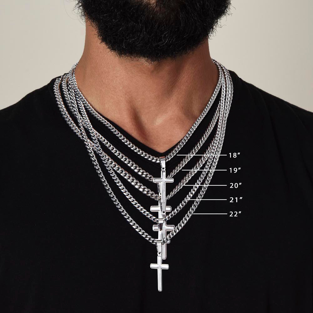To My Dad | You Are the World | Cross Necklace
