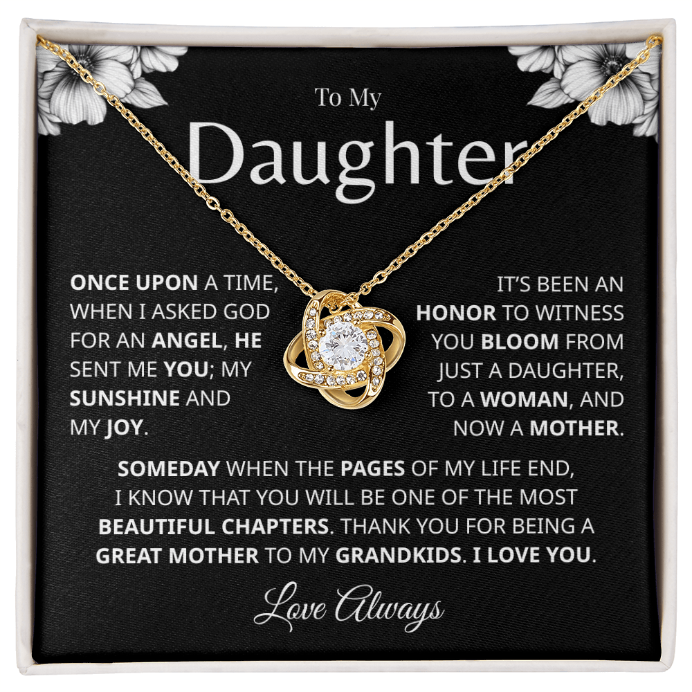 Daughter necklace gift from dad with heartfelt message