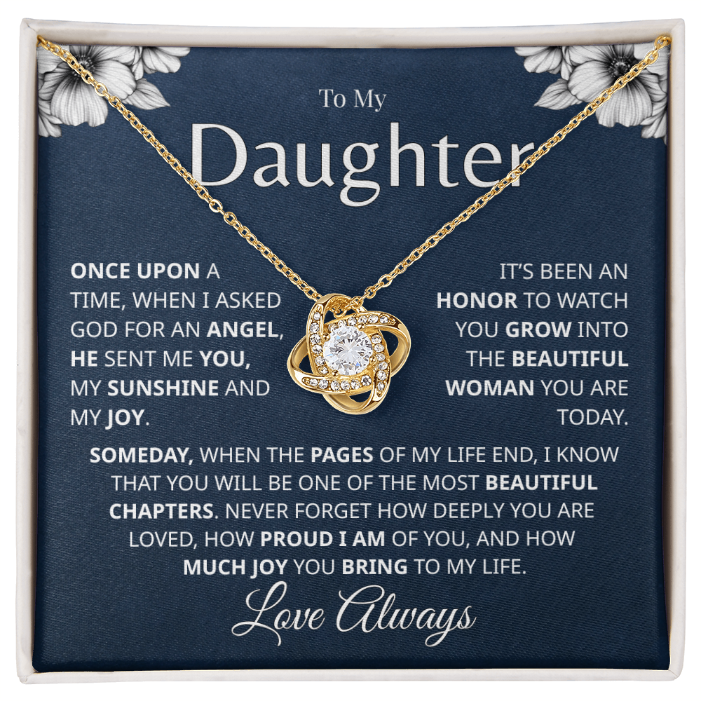 Daughter necklace gift from dad with heartfelt message