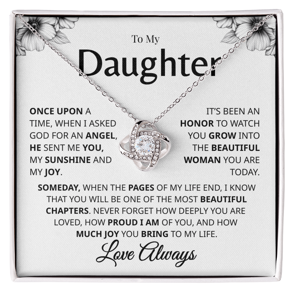 To My daughter heartfelt message card