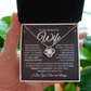 to my beautiful wife | Nothing has ever been the same Love knot necklace