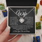 to my beautiful wife | Nothing has ever been the same Love knot necklace