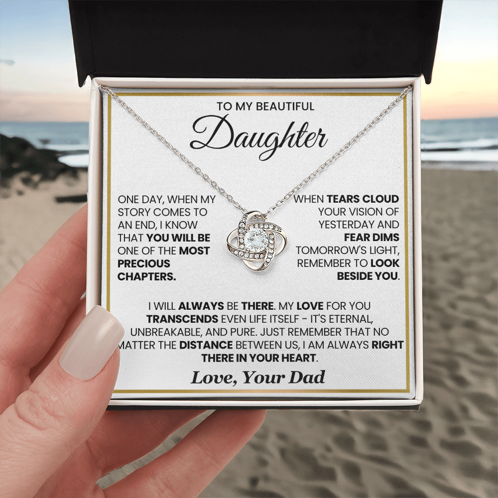 To My Beautiful Daughter | Most Precious Chapter | Love Knot Necklace