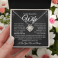to my beautiful wife | Nothing has ever been the same Love knot necklace