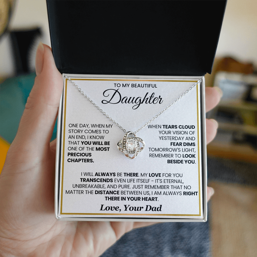 To My Beautiful Daughter | Most Precious Chapter | Love Knot Necklace