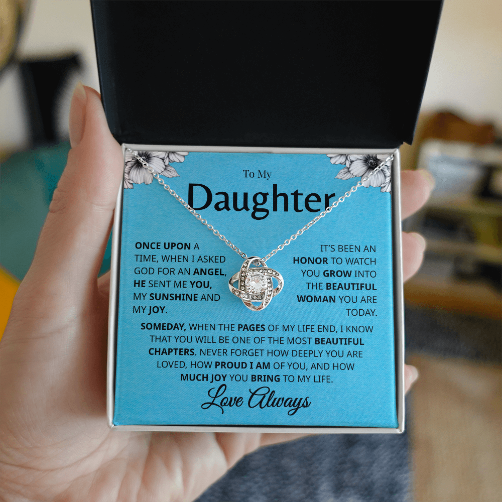 Daughter necklace gift from dad with heartfelt message