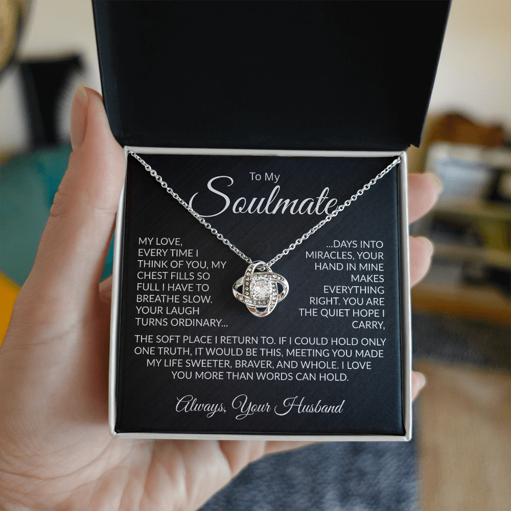 To My Soulmate | Made My Life Sweeter | Forever Love Necklace
