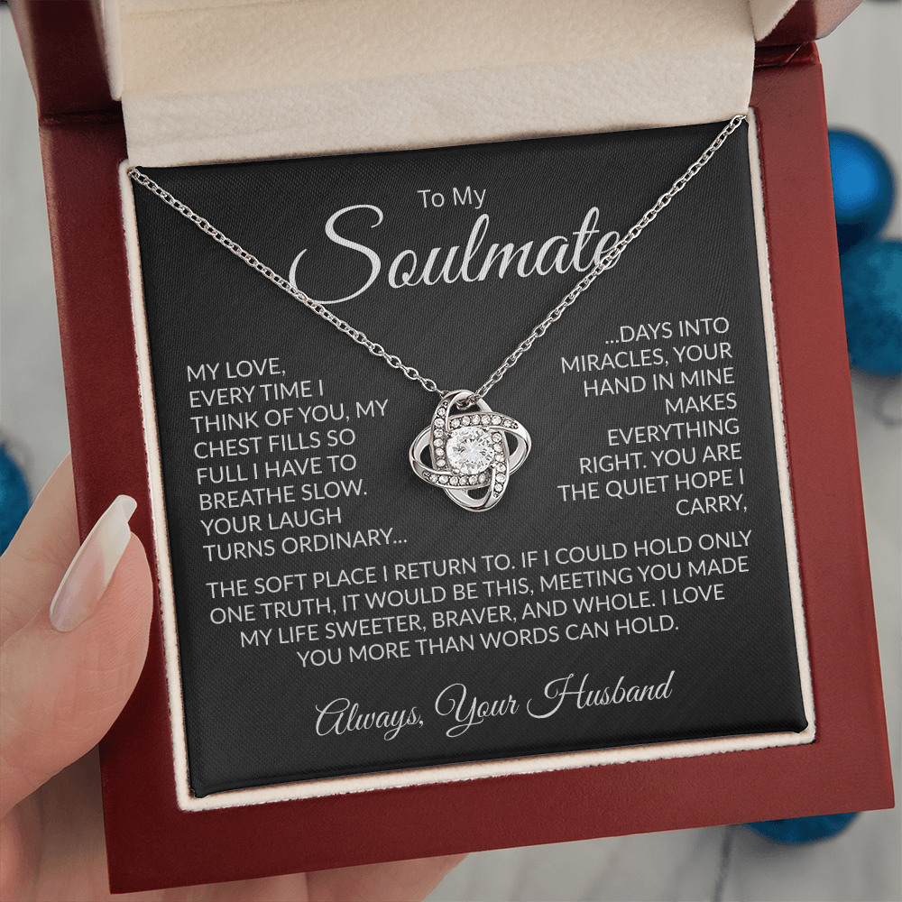 To My Soulmate | Made My Life Sweeter | Forever Love Necklace