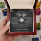 to my beautiful wife | Nothing has ever been the same Love knot necklace