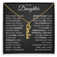 To My Daughter | Your Spirit Is Unbreakable | Personalized Vertical Name Necklace