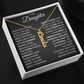 To My Daughter | Your Spirit Is Unbreakable | Personalized Vertical Name Necklace