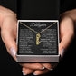 To My Daughter | Your Spirit Is Unbreakable | Personalized Vertical Name Necklace