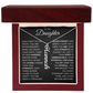 To My Daughter | Your Spirit Is Unbreakable | Personalized Vertical Name Necklace