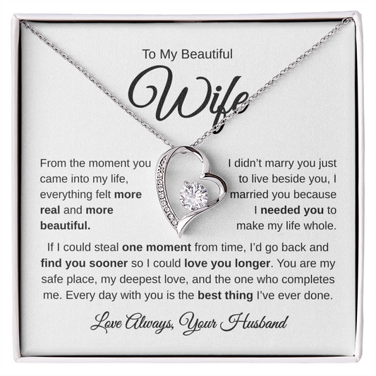 To My Beautiful Wife | Best Thing | Forever Love Necklace
