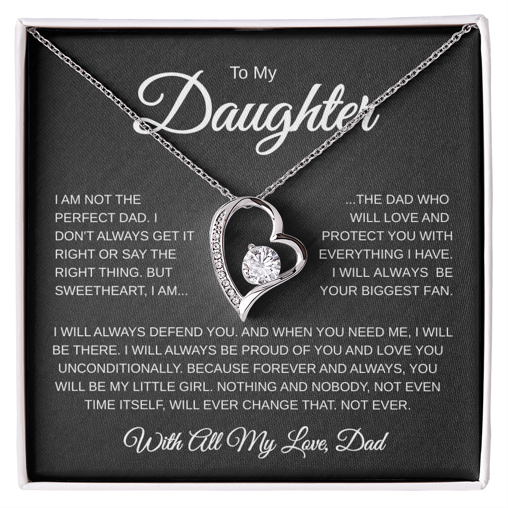 To My Daughter | Not the Perfect Dad | Forever love Necklace