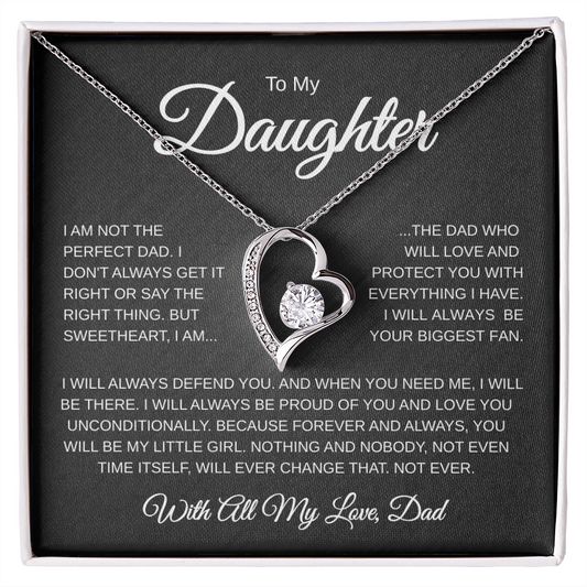 To My Daughter | Not the Perfect Dad | Forever love Necklace