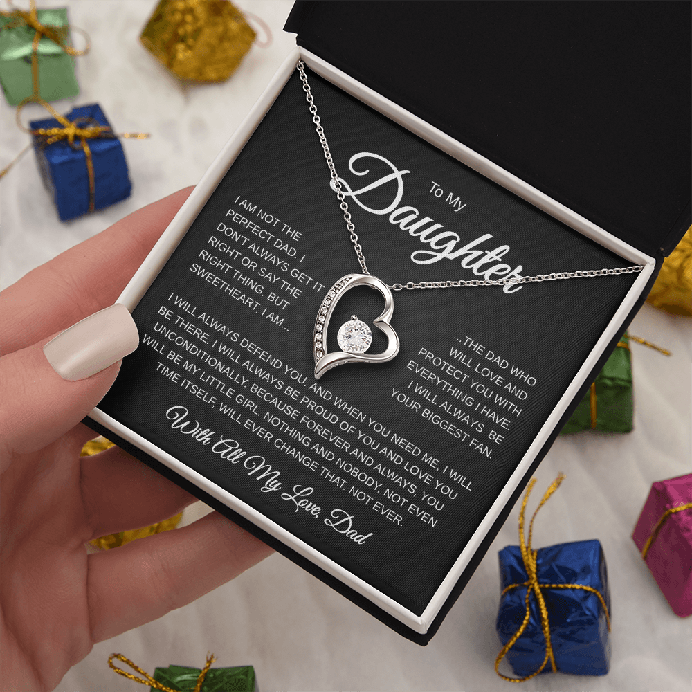 To My Daughter | Not the Perfect Dad | Forever love Necklace