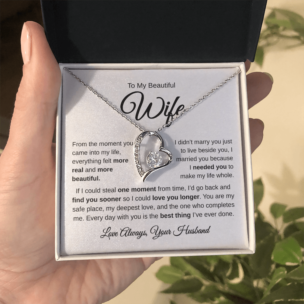 To My Beautiful Wife | Best Thing | Forever Love Necklace