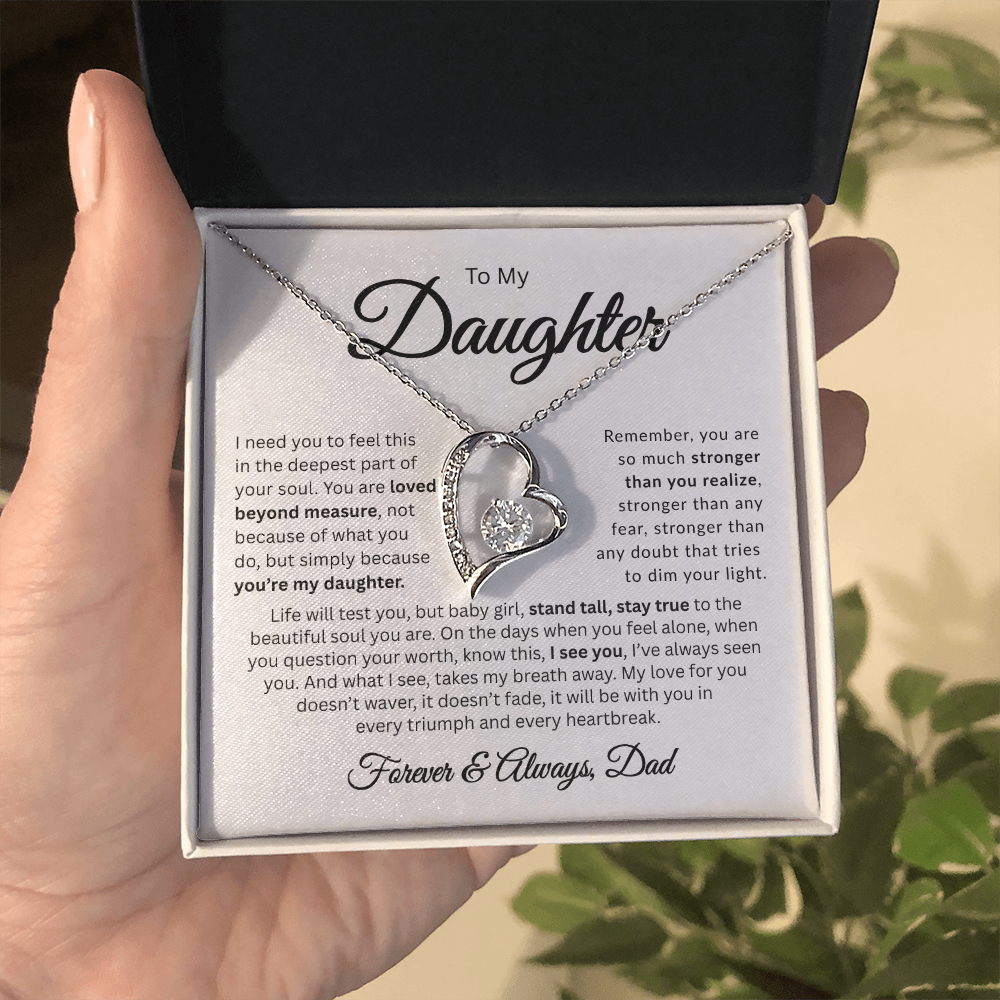 To My Daughter | Loved Beyond Measure | Forever Love Necklace
