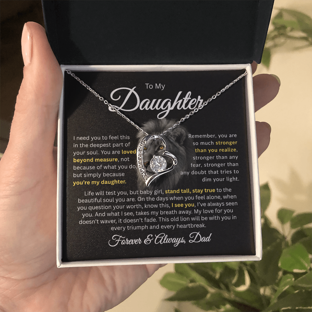To My Daughter | Loved Beyond Measure | Forever Love Necklace