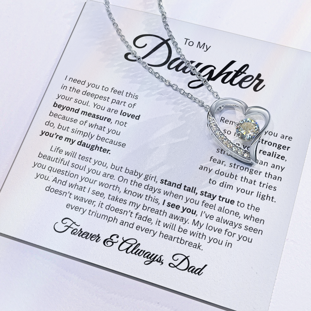 To My Daughter | Loved Beyond Measure | Forever Love Necklace