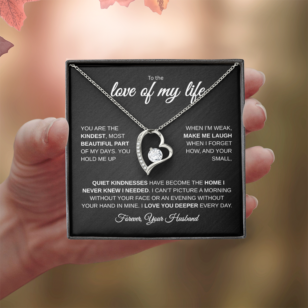 The Love of My Life | I Love You Deeper | Forever Love Necklace