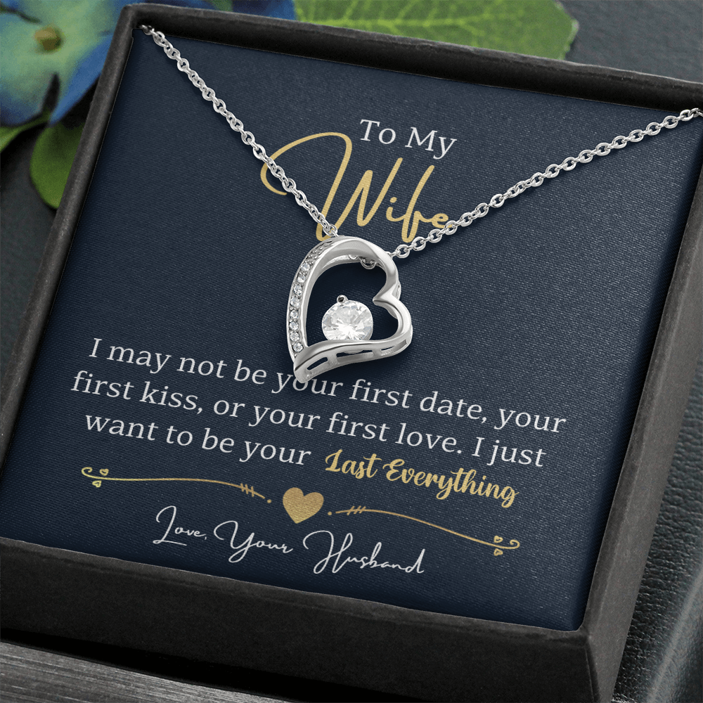 elegant wife necklace white gold heart pendant jewelry