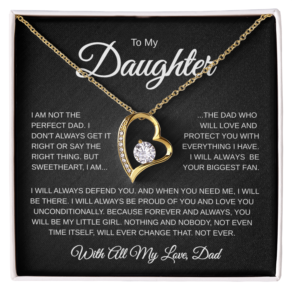 To My Daughter | Not the Perfect Dad | Forever love Necklace