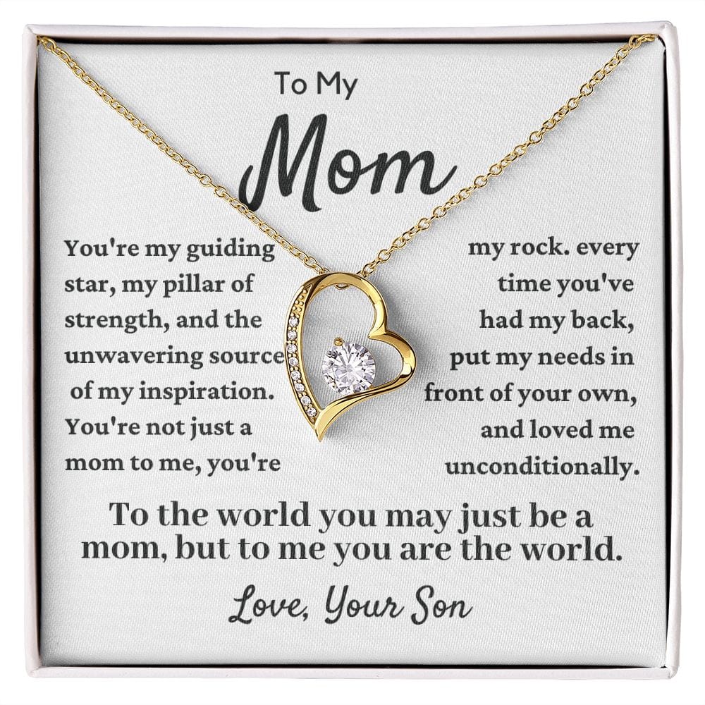 To My Mom | You Are My Rock Necklace