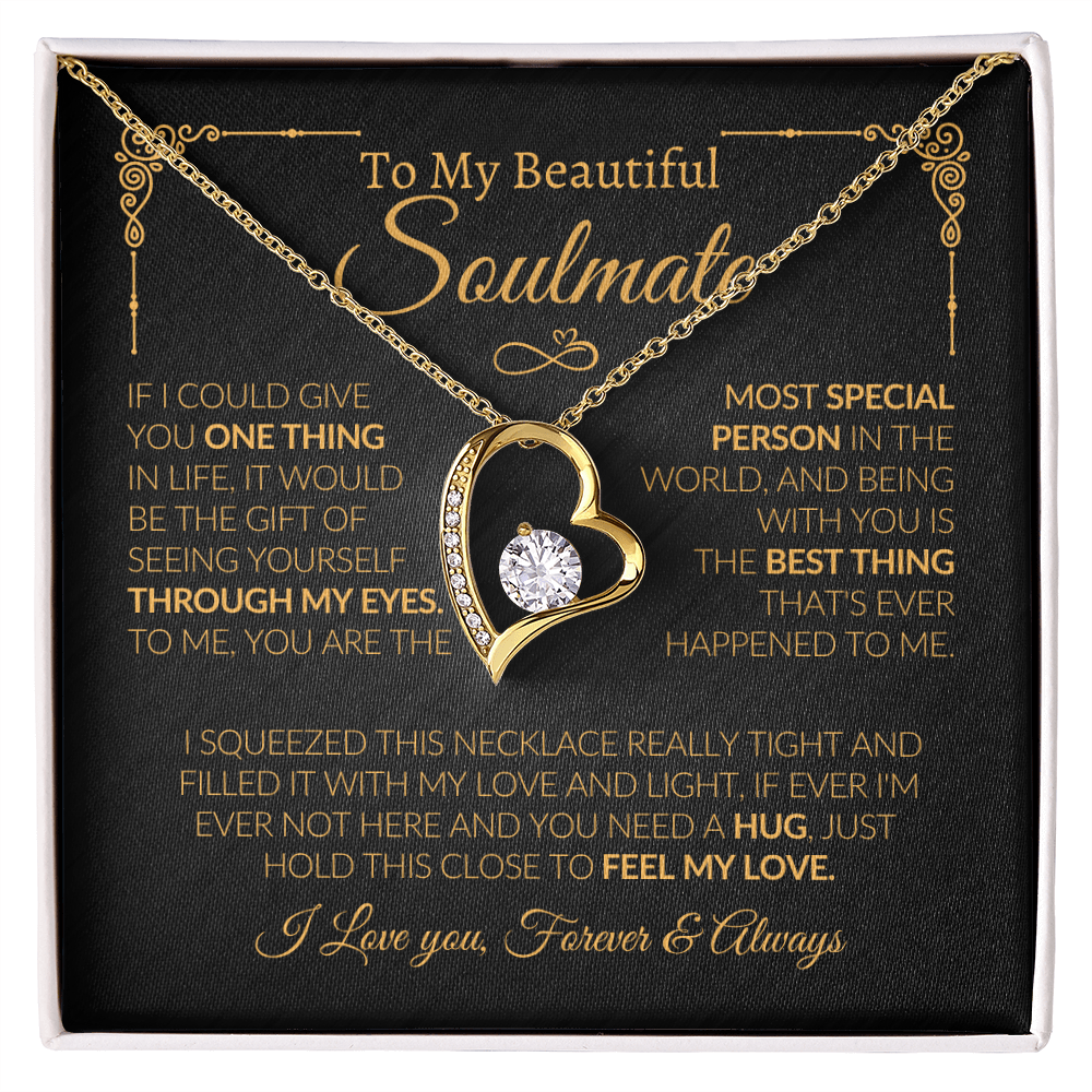 meaningful jewelry gift with message card for wife or girlfriend