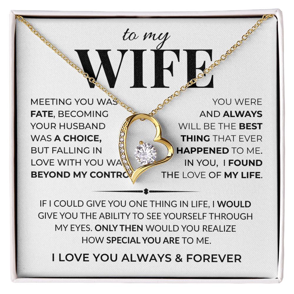 heart pendant necklace for wife anniversary or birthday gift