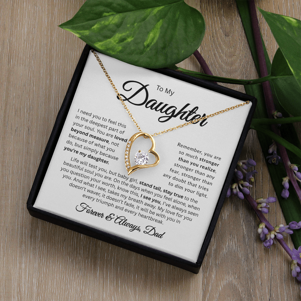 To My Daughter | Loved Beyond Measure | Forever Love Necklace