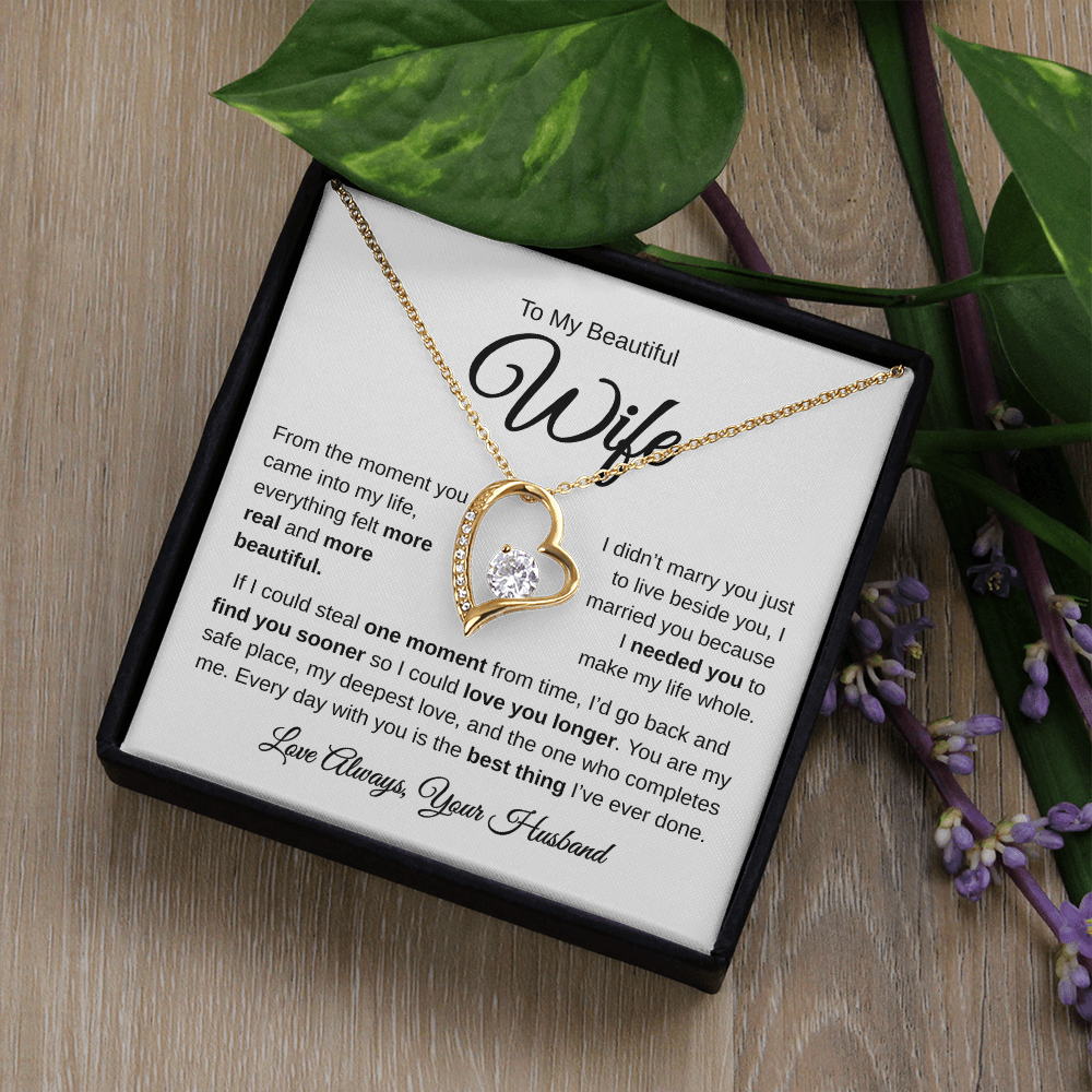 To My Beautiful Wife | Best Thing | Forever Love Necklace