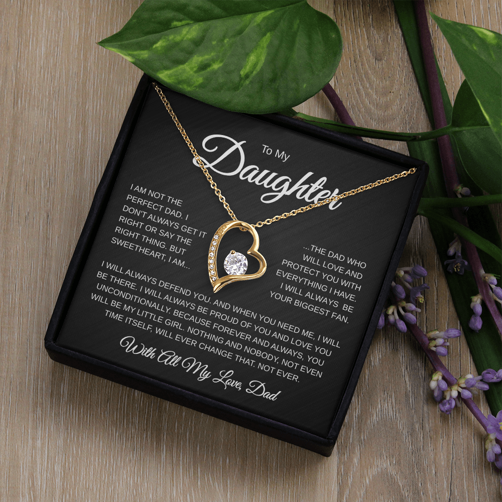 To My Daughter | Not the Perfect Dad | Forever love Necklace