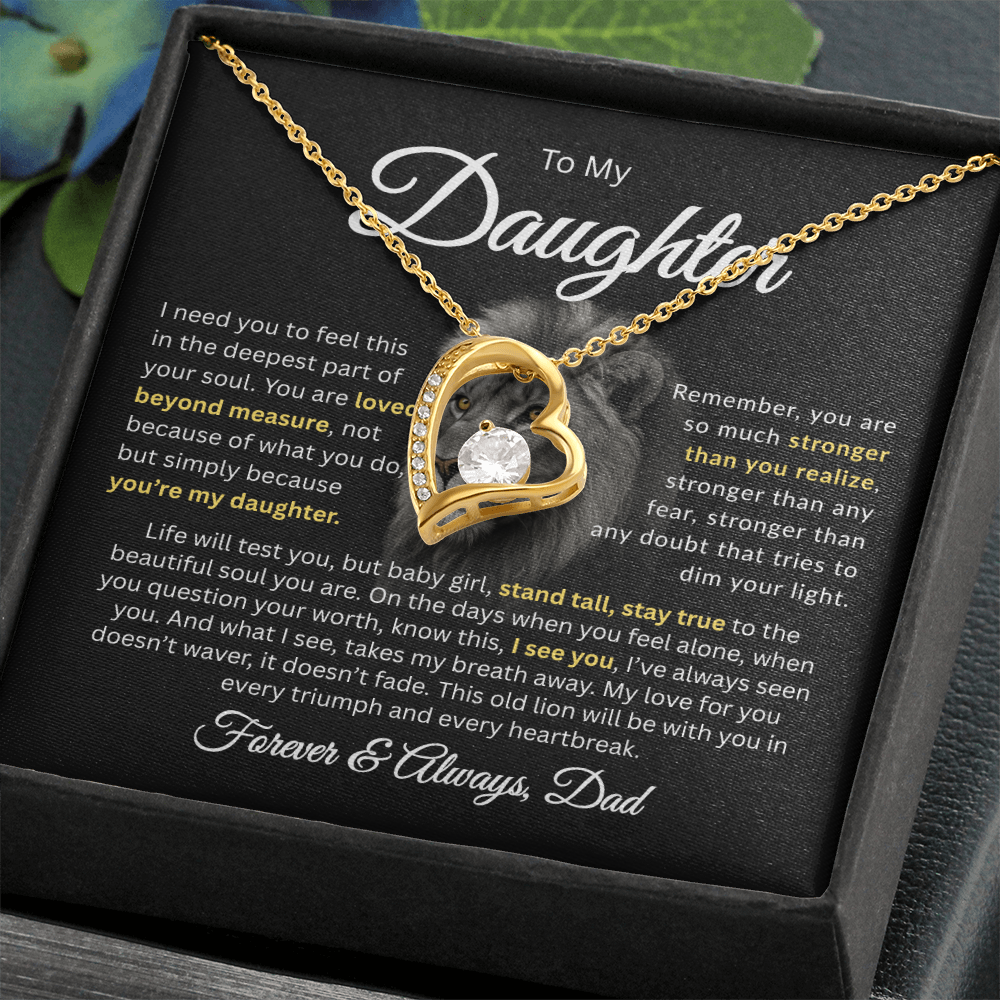 To My Daughter | Loved Beyond Measure | Forever Love Necklace