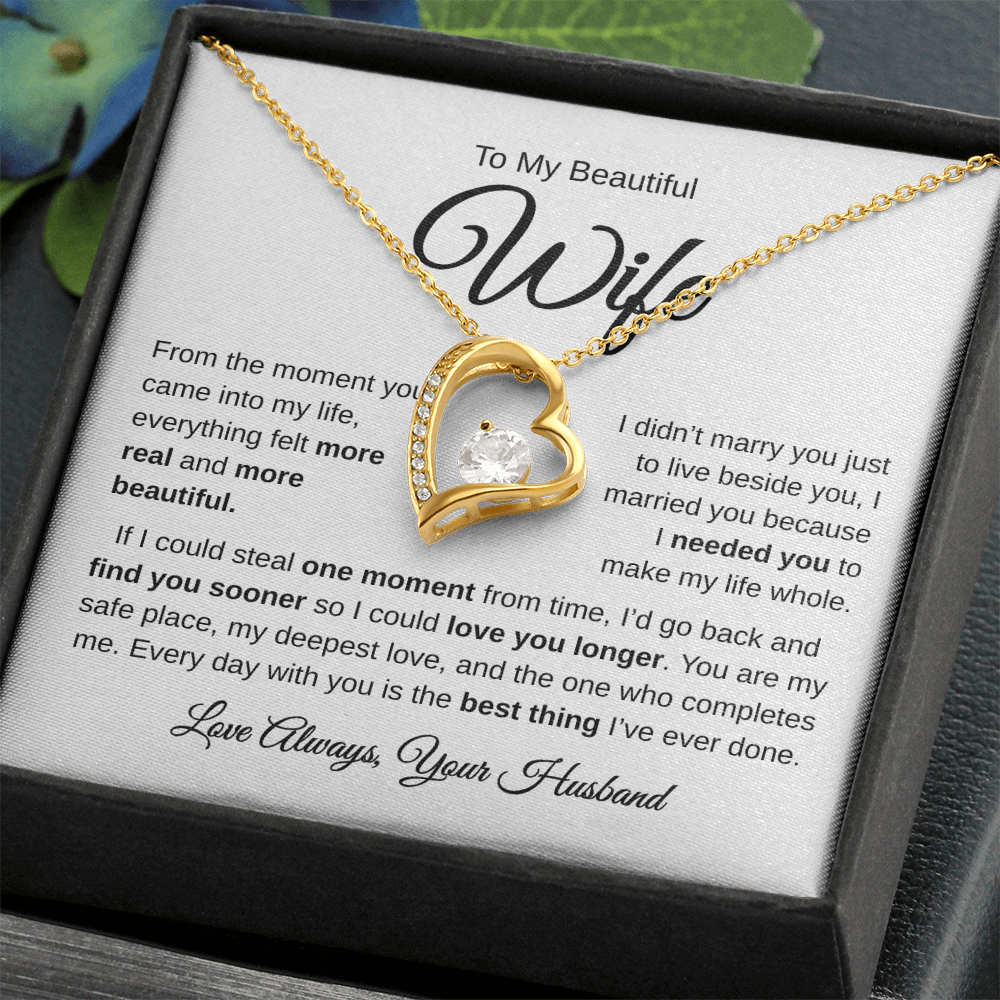 To My Beautiful Wife | Best Thing | Forever Love Necklace