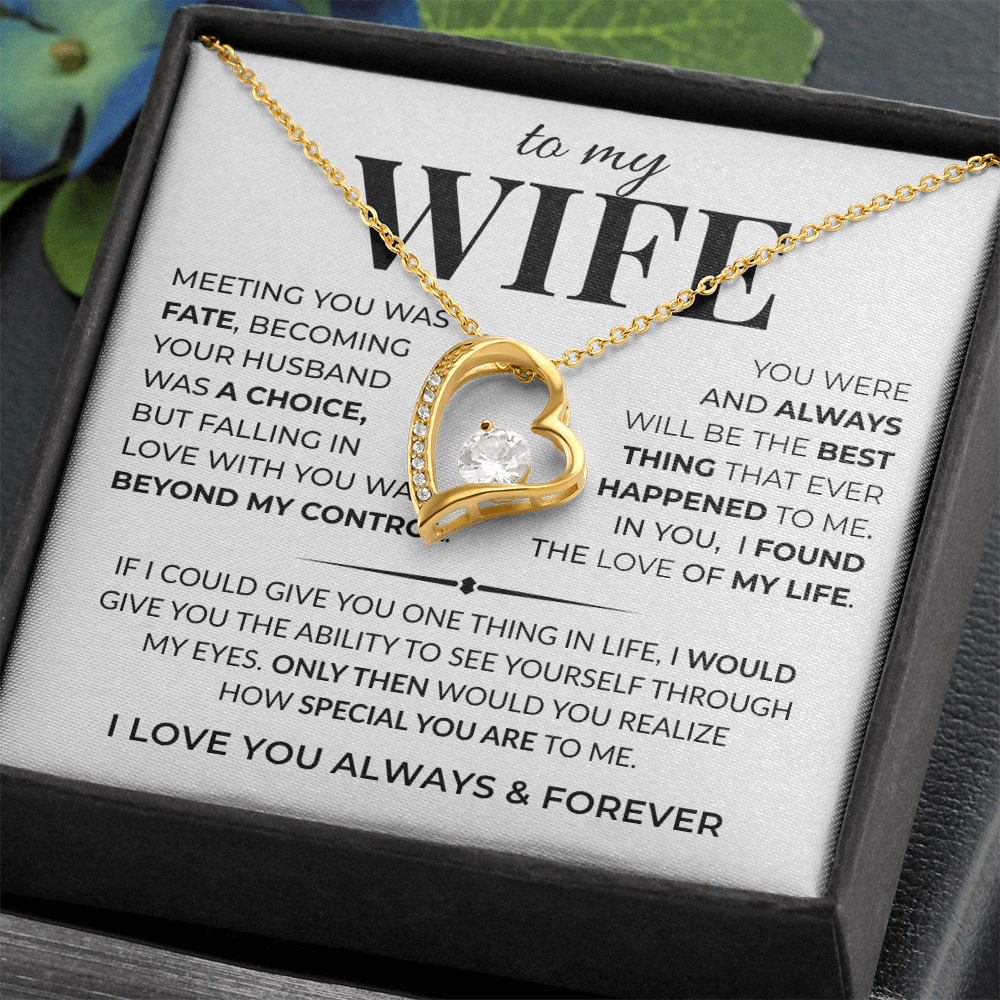 meaningful jewelry gift for wife with emotional message