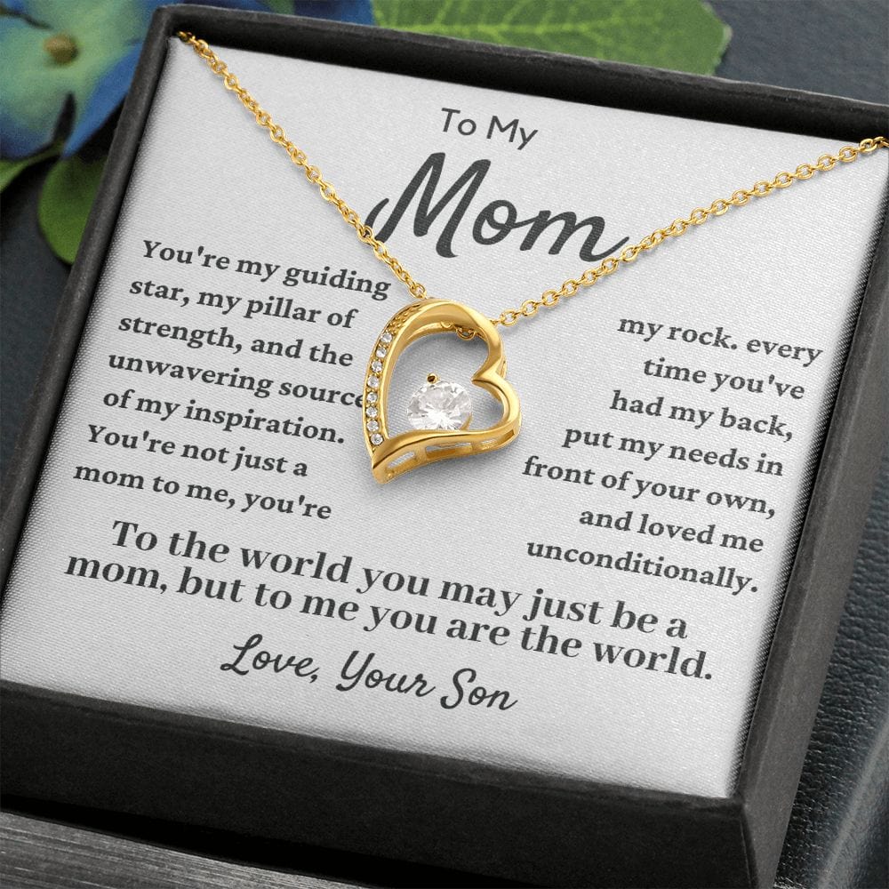 To My Mom | You Are My Rock Necklace