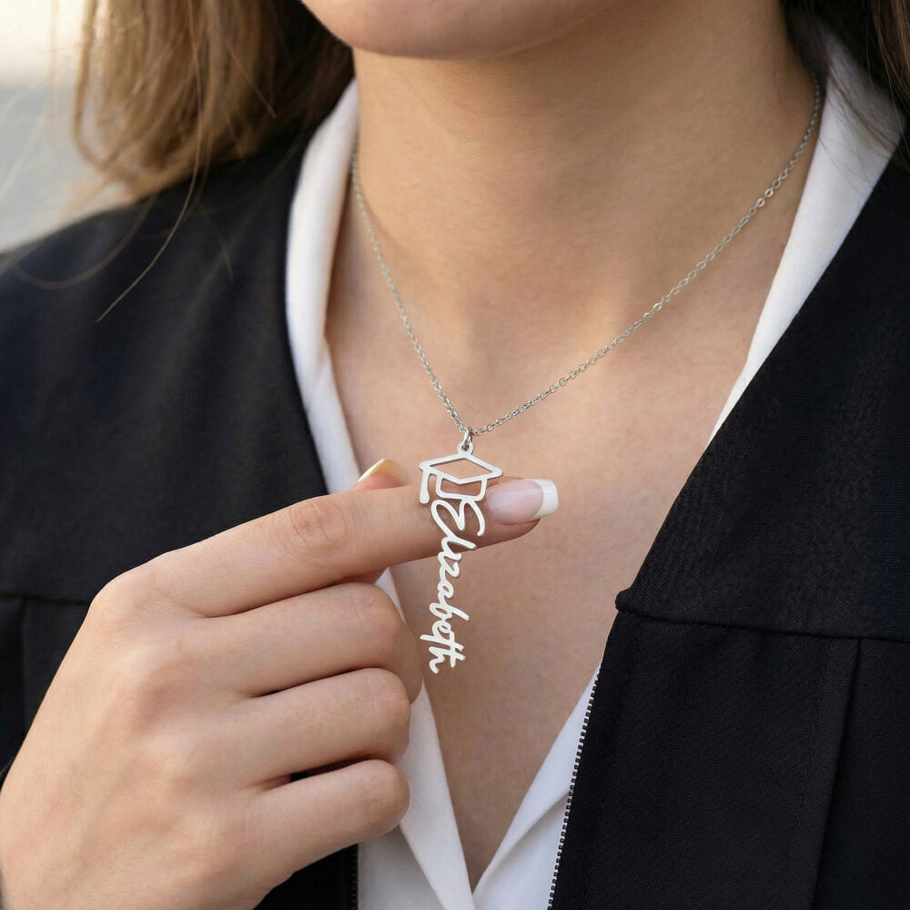 personalized name necklace graduation gift for daughter