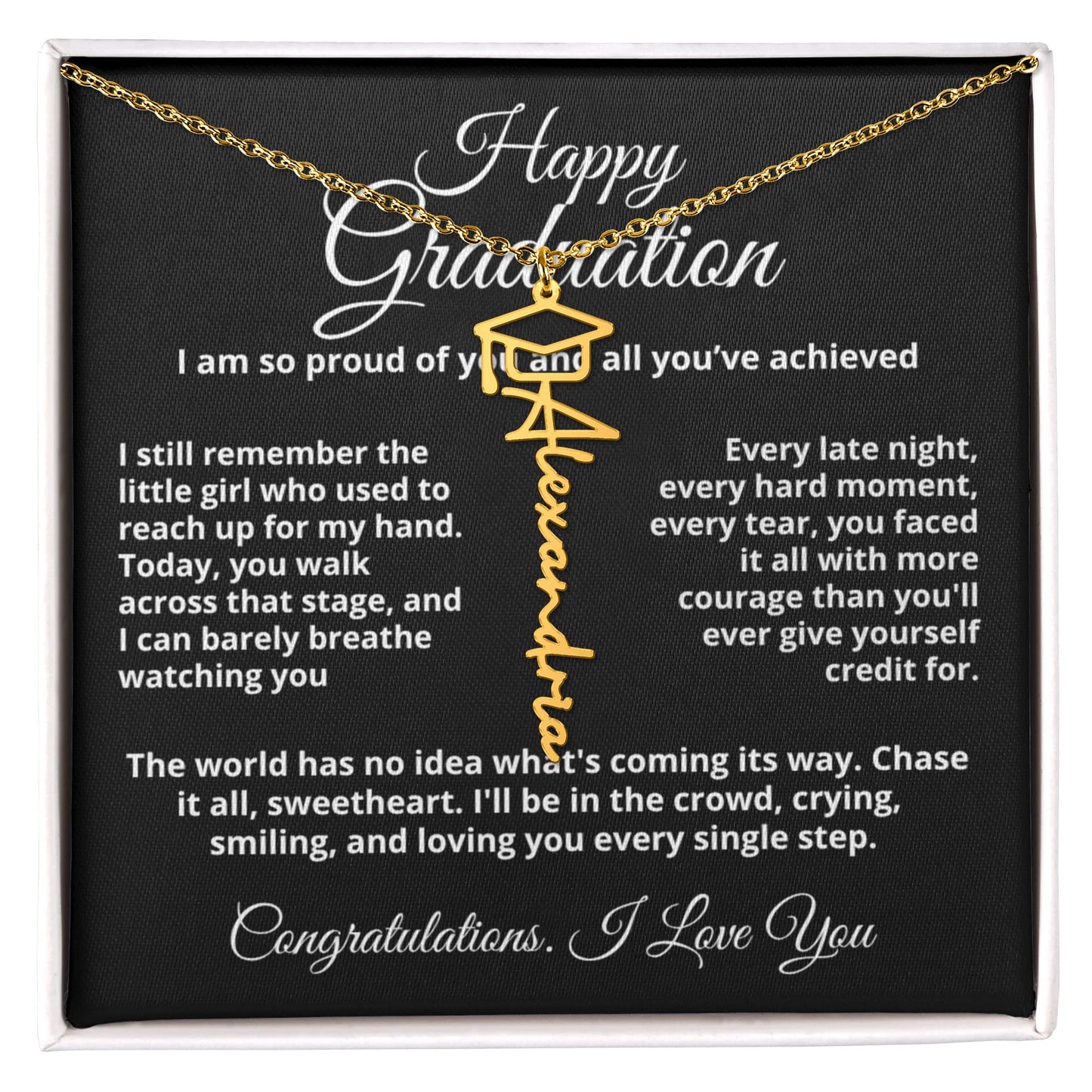 Graduation gift for daughter from mom and dad heartfelt message